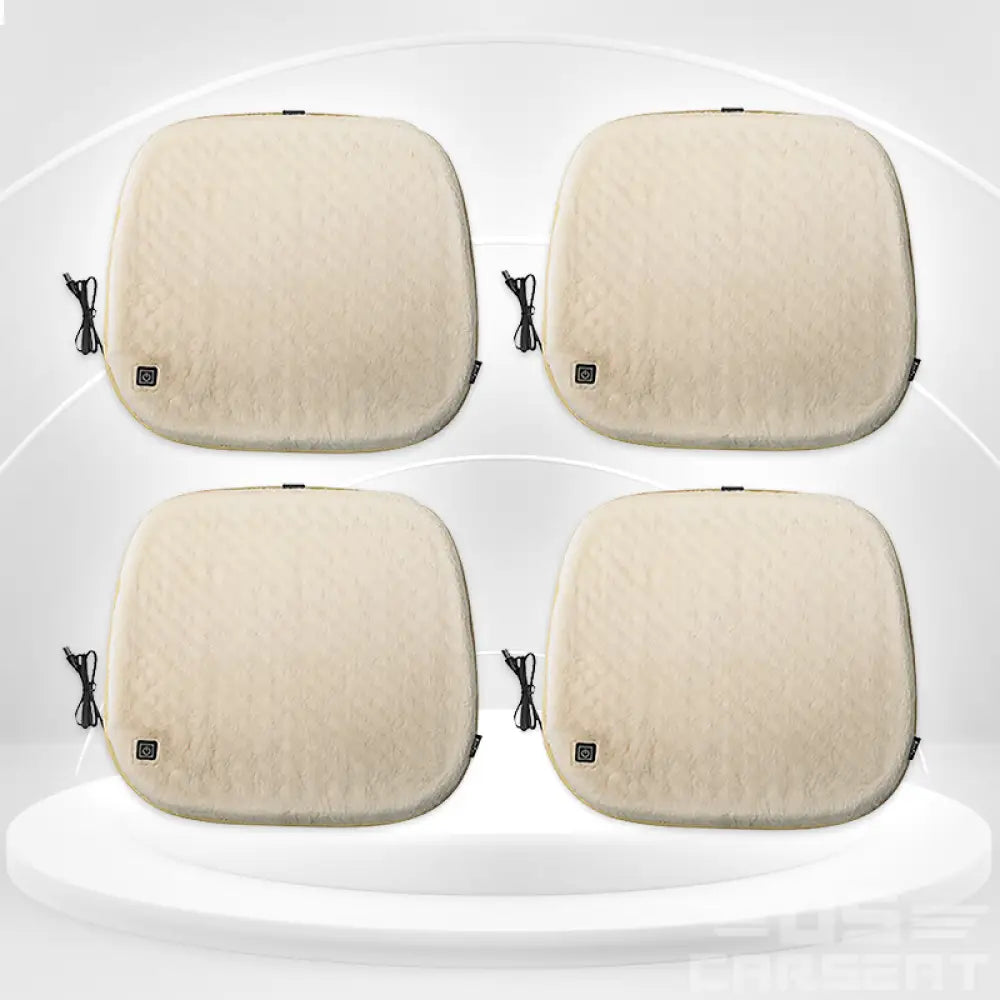Alexcar Jaxer 5V Usb Easy Controller Fast Heating Non-Slip Heated Winter Seat Cushion For Car Set 4
