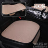 Keith Breathable & Anti-Slip Cotton Car Seat Covers Beige / 1 Front