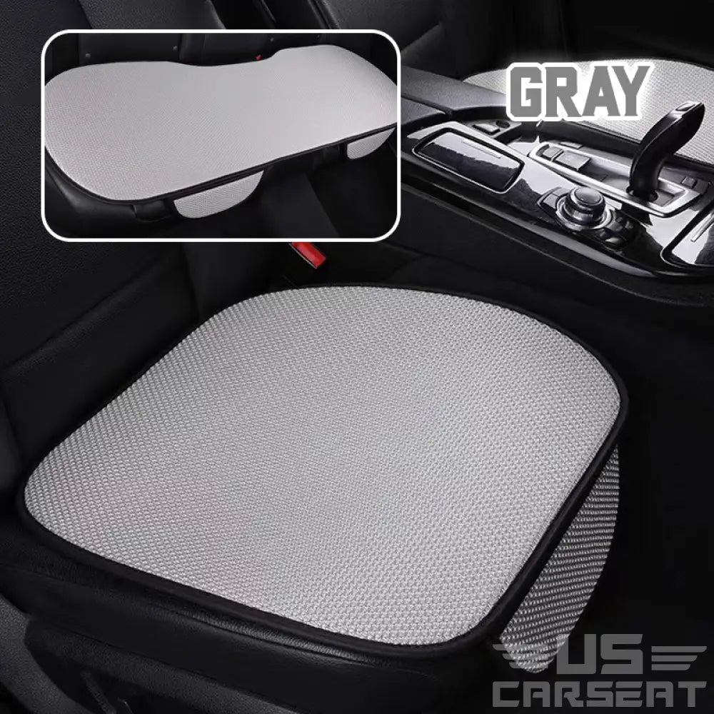 Keith Breathable & Anti-Slip Cotton Car Seat Covers Gray / 1 Front