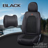 Us Nox 2022 Full Set Universal Breathable Waterproof Vehicle Leather Cover For Cars Suv Black / 2