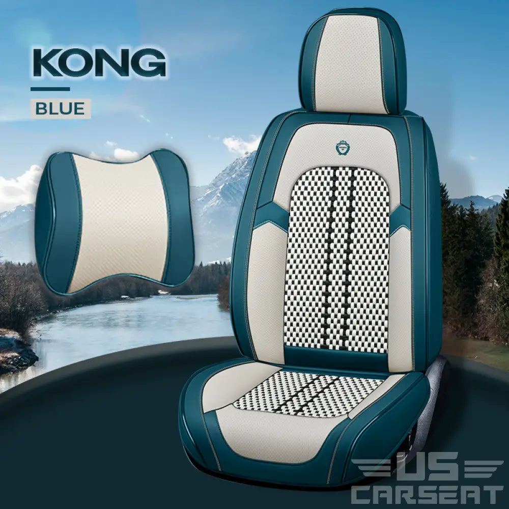 Us Nox 2022 Full Set Universal Breathable Waterproof Vehicle Leather Cover For Cars Suv Kong Blue