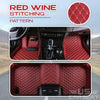Alexcar Elvie 2023 Heavy Duty Universal Fit Floor Mats For Cars Suvs And Trucks Red Wine / 2 Seats