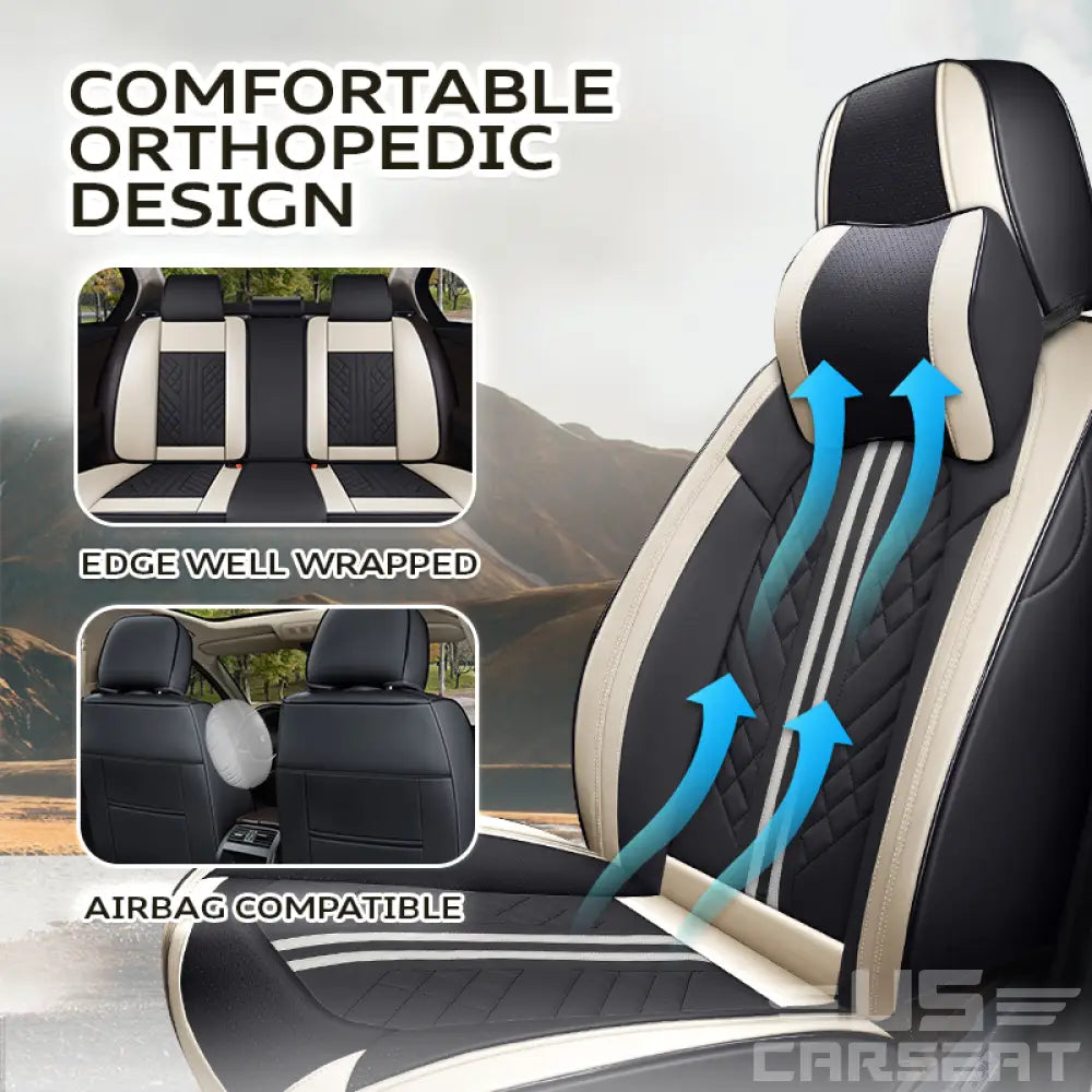 Alexcar Zates 2024 Full Set Universal Waterproof Breathable Vehicle Le – US  Car Seat
